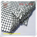 Malla de cortina decorativa / metálica de plata para la construcción (ISO)